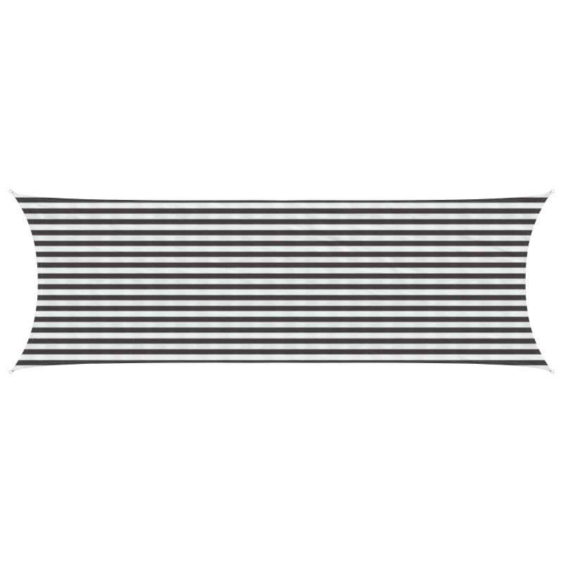 vidaXL Ικανότητα Σκίασης Γκρι και Λευκό 2 x 6 m HDPE