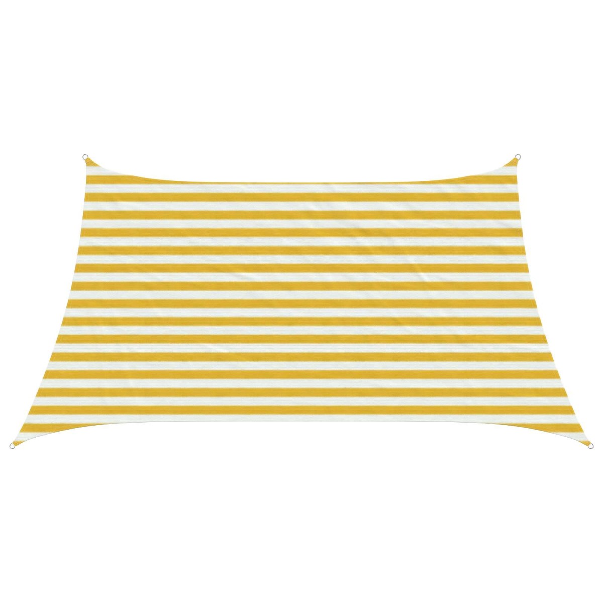vidaXL Ικανότητα Σκίασης Κίτρινο και Λευκό 3 / 4 x 2 m HDPE