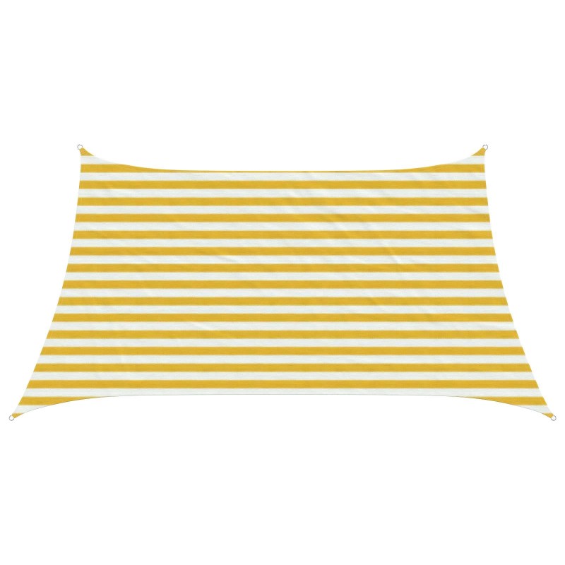 vidaXL Ικανότητα Σκίασης Κίτρινο και Λευκό 3 / 4 x 2 m HDPE