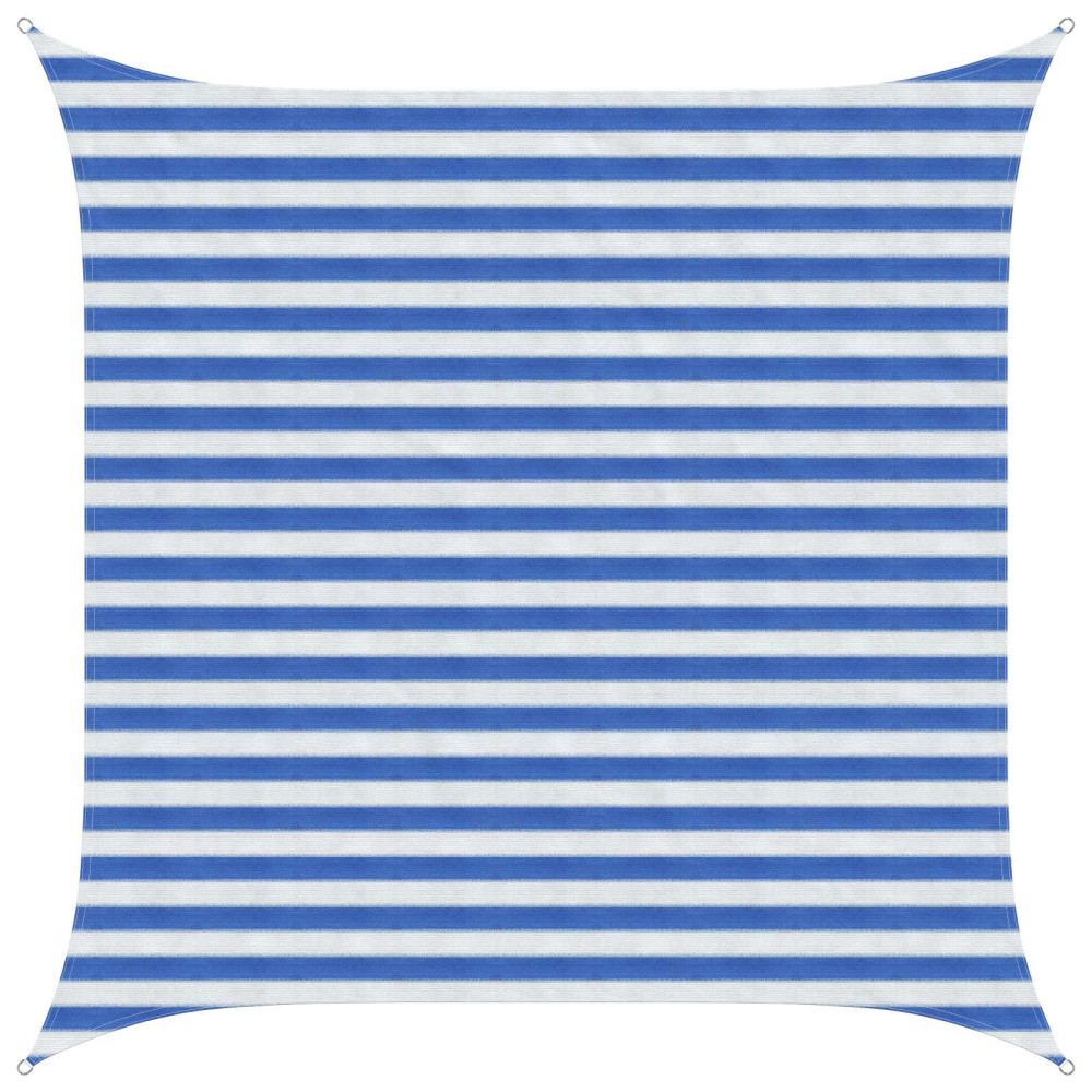 vidaXL Ικανότητα Σκίασης Μπλε και άσπρο 2,5 x 2,5 m HDPE