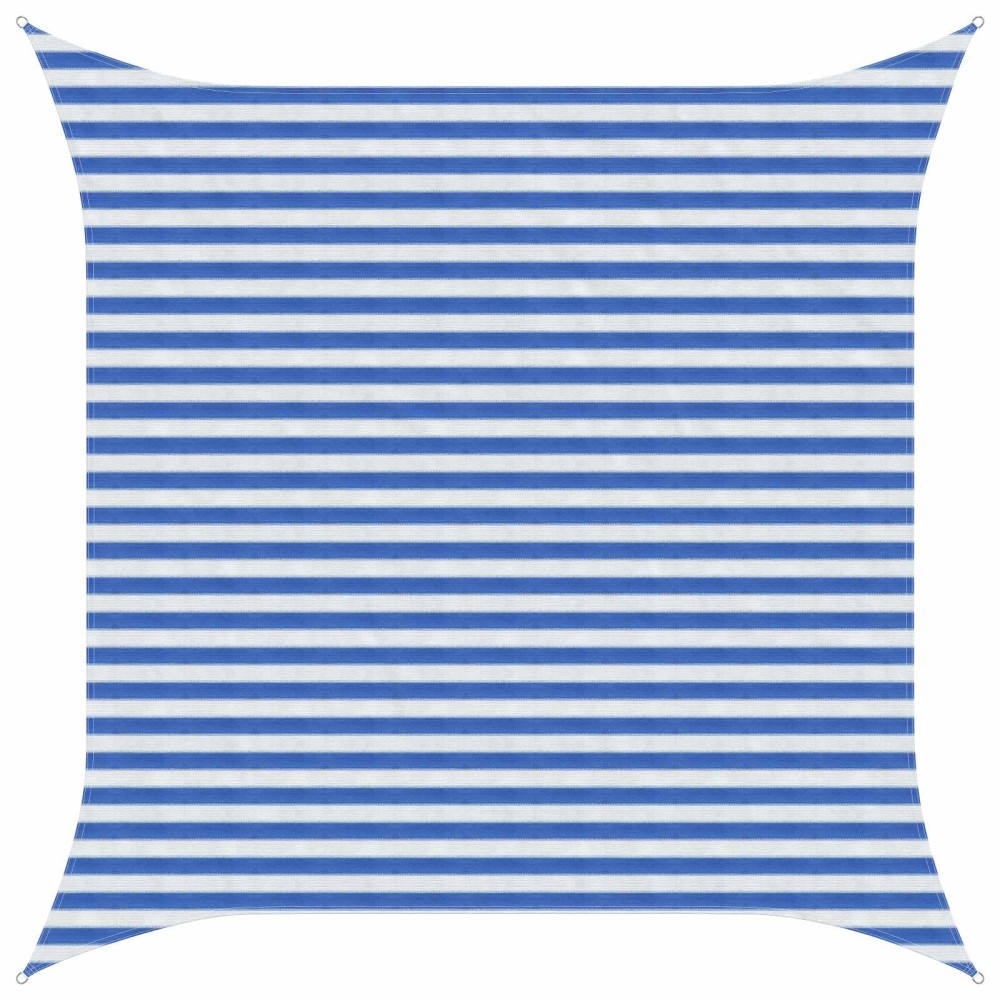 vidaXL Ικανότητα Σκίασης Μπλε και άσπρο 3 x 3 m HDPE