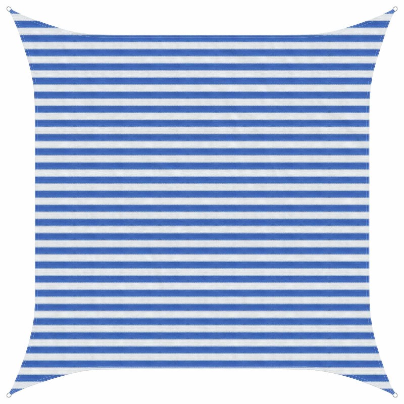 vidaXL Ικανότητα Σκίασης Μπλε και άσπρο 3 x 3 m HDPE