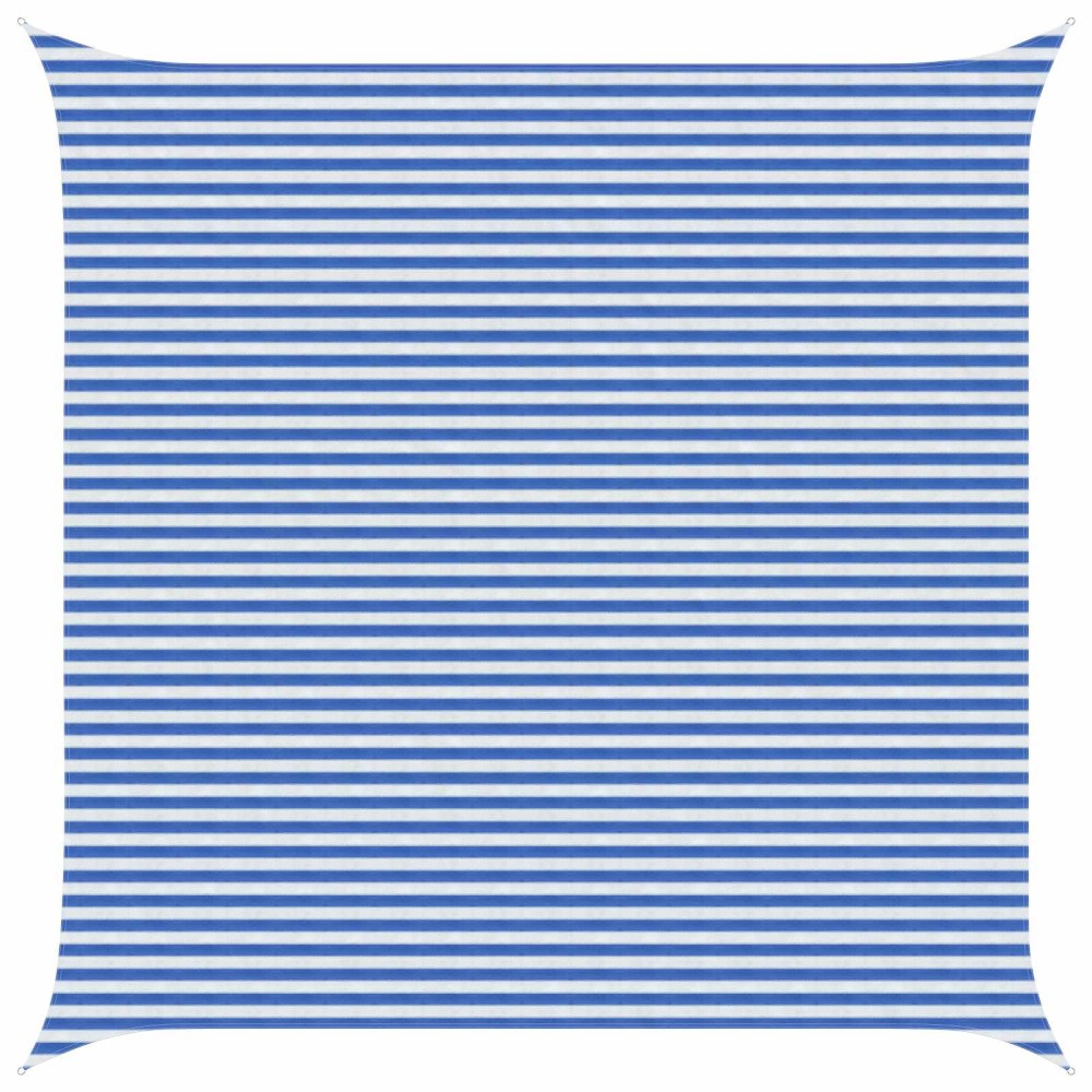 vidaXL Ικανότητα Σκίασης Μπλε και άσπρο 5 x 5 m HDPE