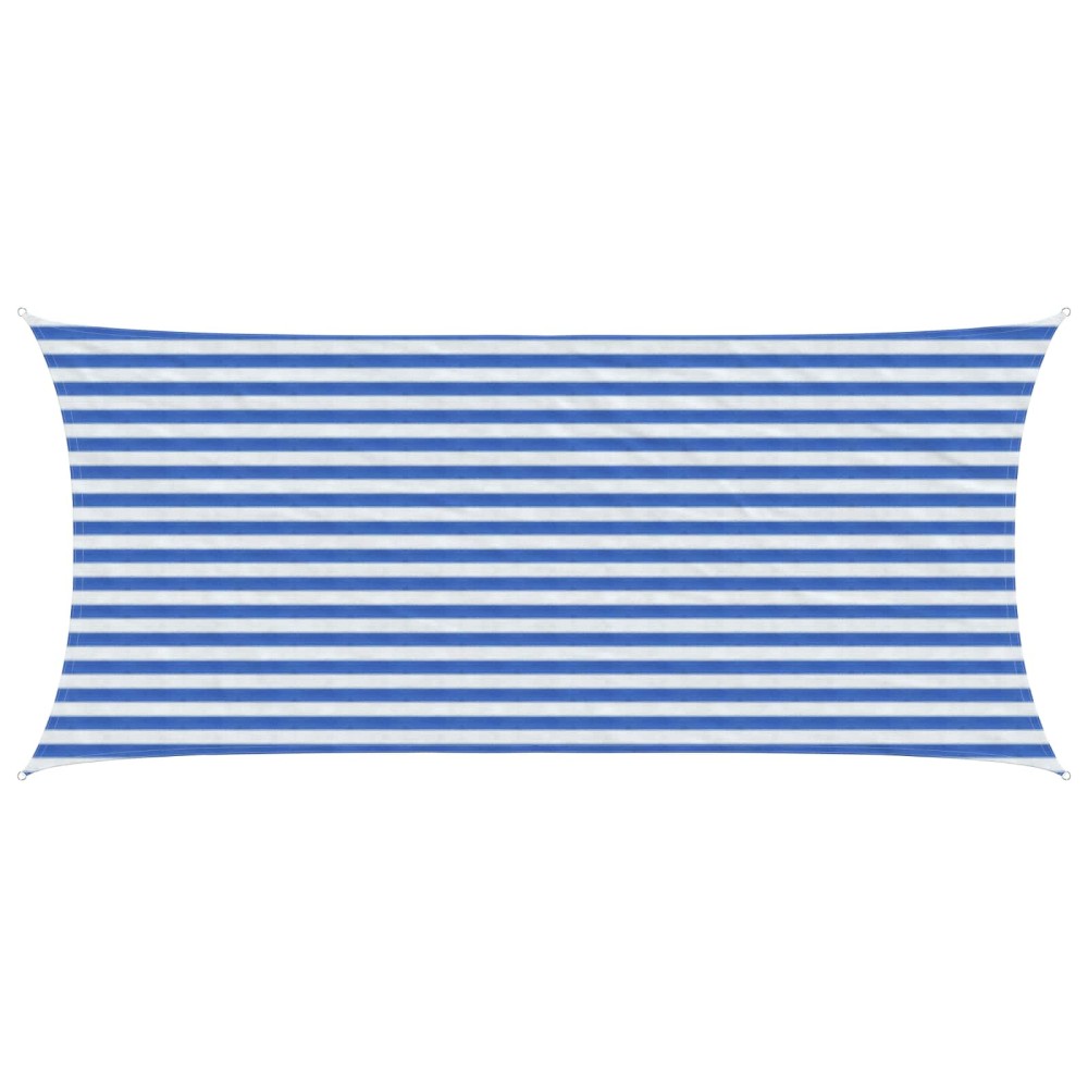 vidaXL Ικανότητα Σκίασης Μπλε και άσπρο 2 x 4,5 m HDPE