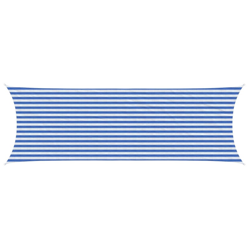 vidaXL Ικανότητα Σκίασης Μπλε και άσπρο 2 x 6 m HDPE