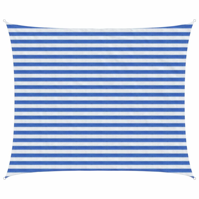 vidaXL Ικανότητα Σκίασης Μπλε και άσπρο 2,5 x 4 m HDPE