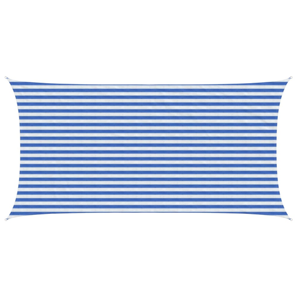 vidaXL Ικανότητα Σκίασης Μπλε και άσπρο 2,5 x 4,5 m HDPE