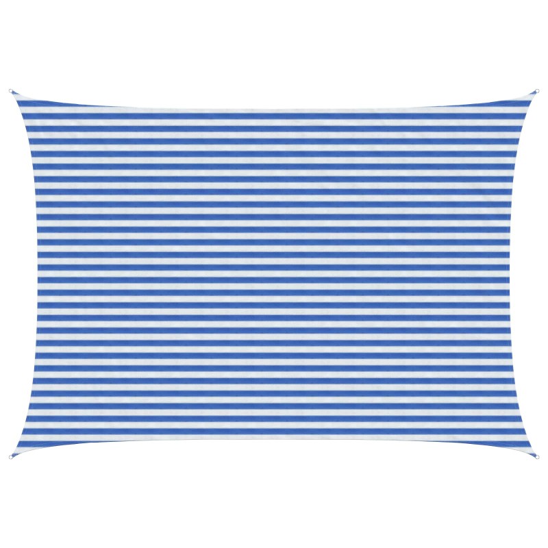 vidaXL Ικανότητα Σκίασης Μπλε και άσπρο 3,5 x 4,5 m HDPE