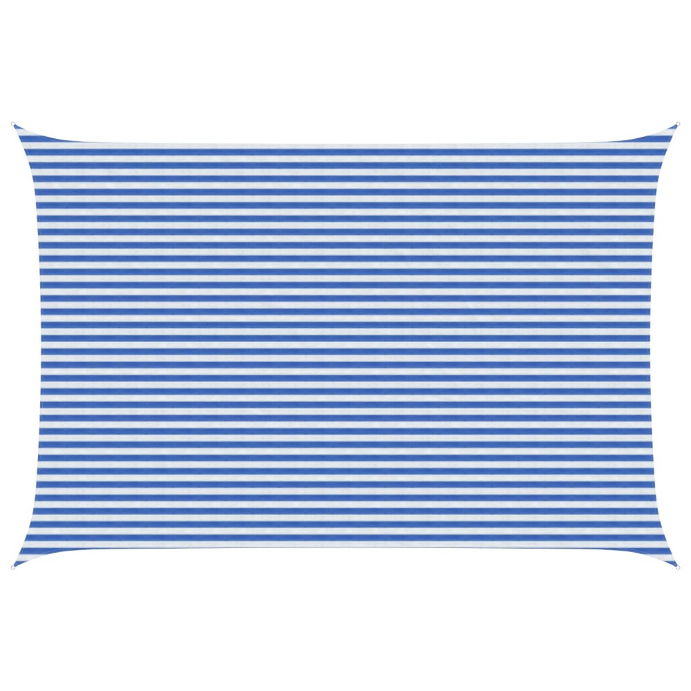 vidaXL Ικανότητα Σκίασης Μπλε και άσπρο 4 x 7 m HDPE
