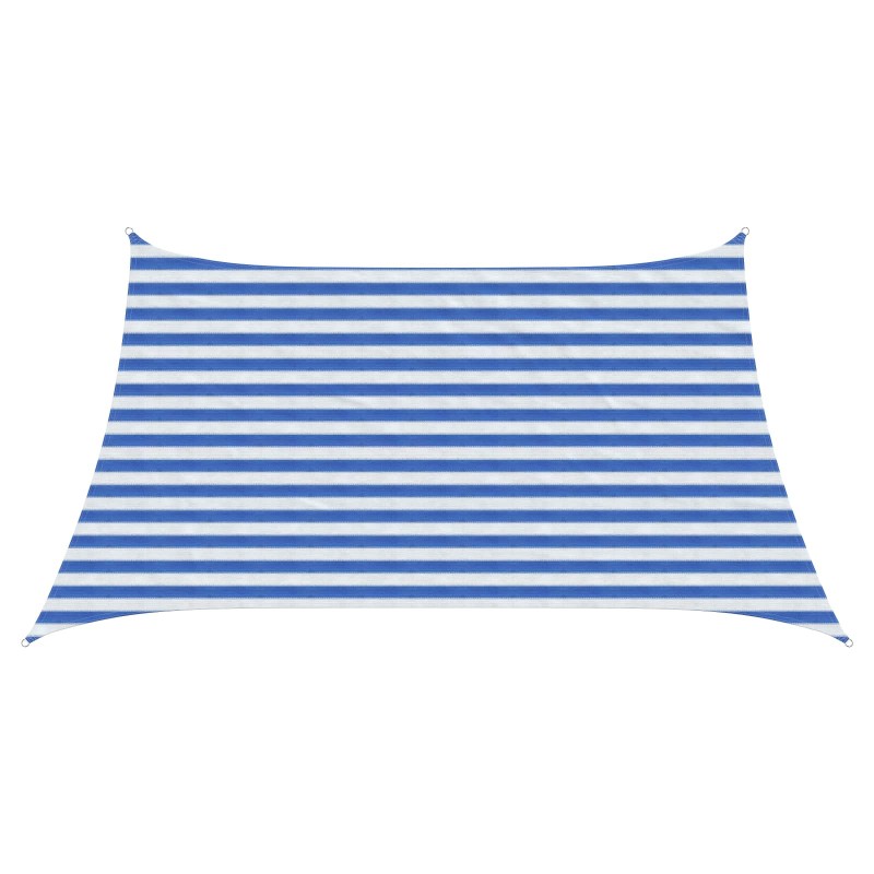 vidaXL Ικανότητα Σκίασης Μπλε και άσπρο 3 / 4 x 2 m HDPE
