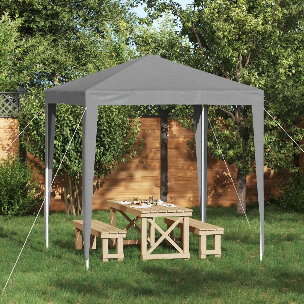 vidaXL Σκηνή Πάρτυ 200 x 200 x 240 εκ Ανοιχτό γκρι