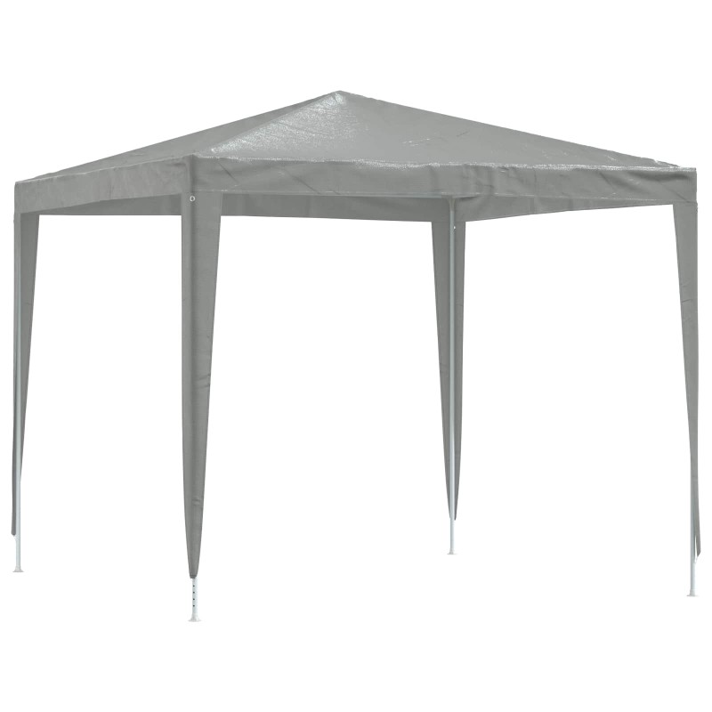 vidaXL Σκηνή Πάρτυ 250 x 250 x 240 εκ. Ανοιχτό γκρι