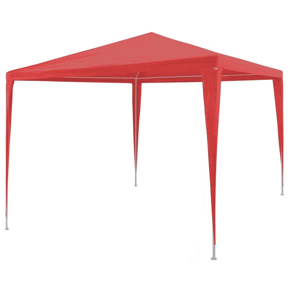 vidaXL Σκηνή Πάρτυ Κόκκινο 300 x 300 x 255 εκ