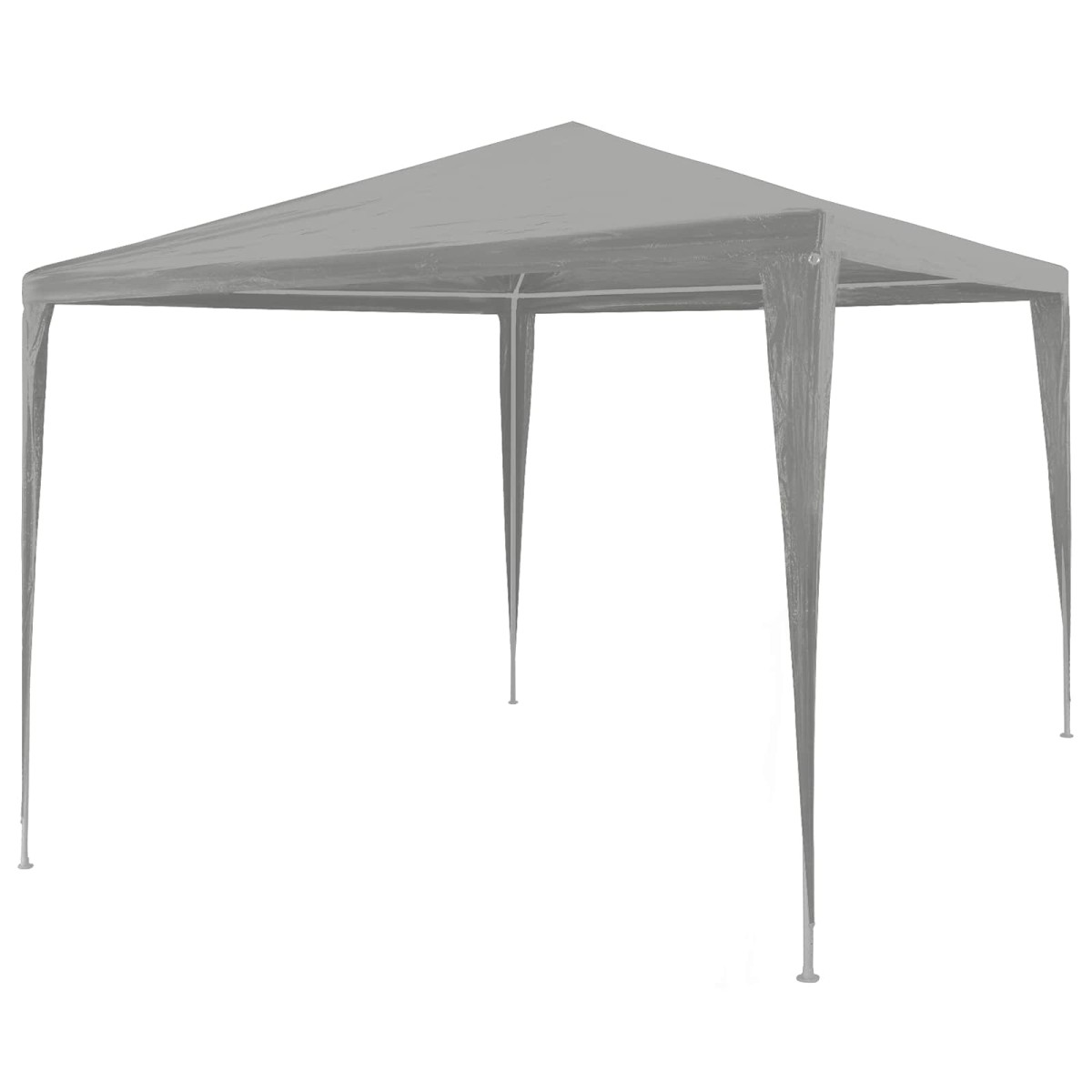 vidaXL Σκηνή Πάρτυ Ανοιχτό γκρι 300 x 300 x 255 εκ