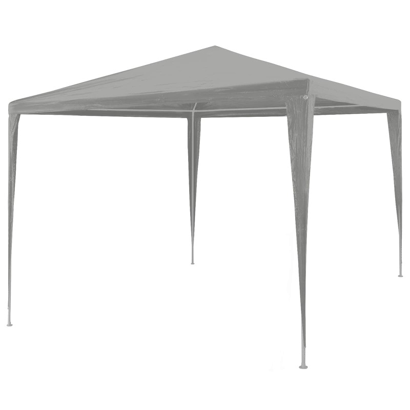 vidaXL Σκηνή Πάρτυ Ανοιχτό γκρι 300 x 300 x 255 εκ