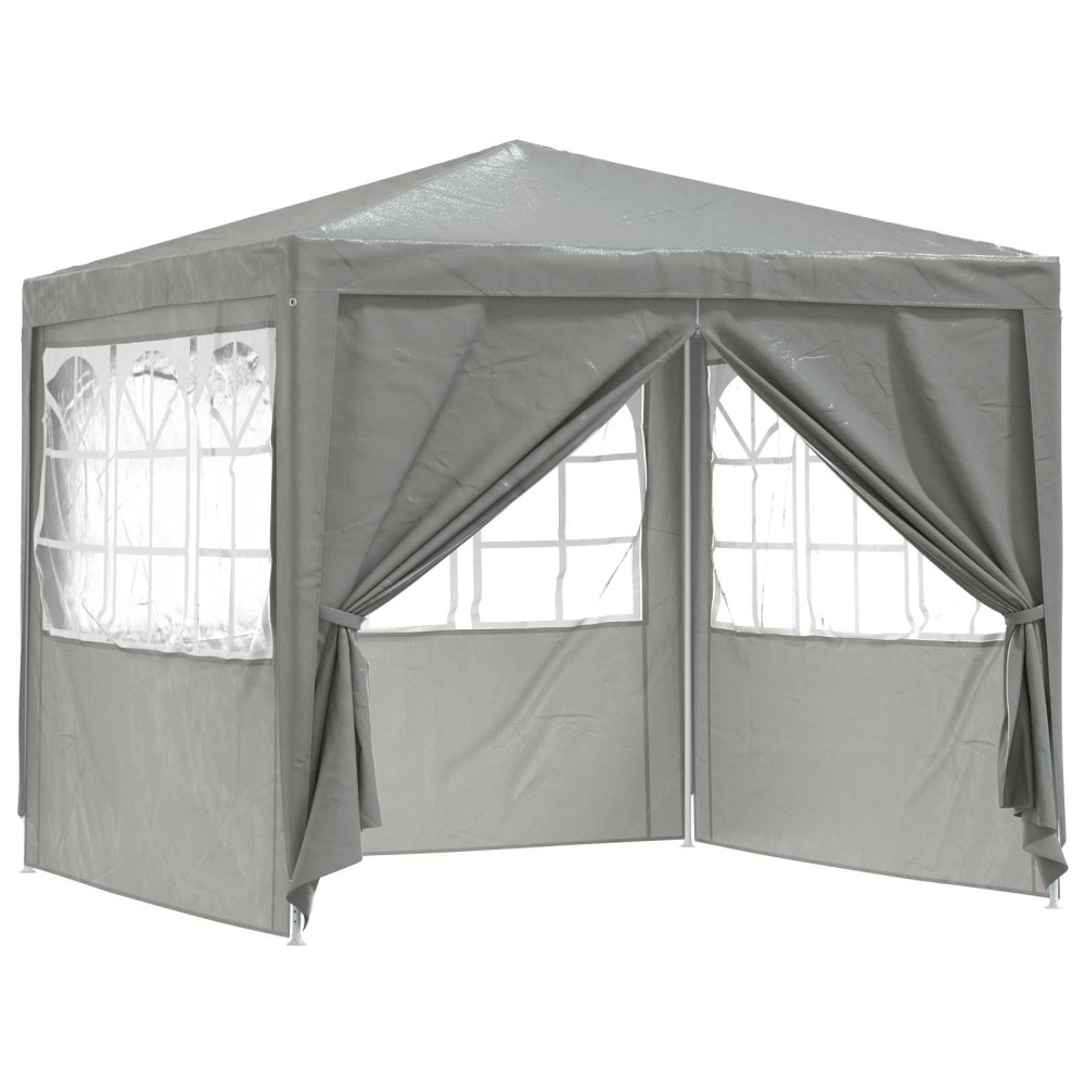 vidaXL Σκηνή Πάρτυ 250 x 250 x 240 εκ. Ανοιχτό γκρι