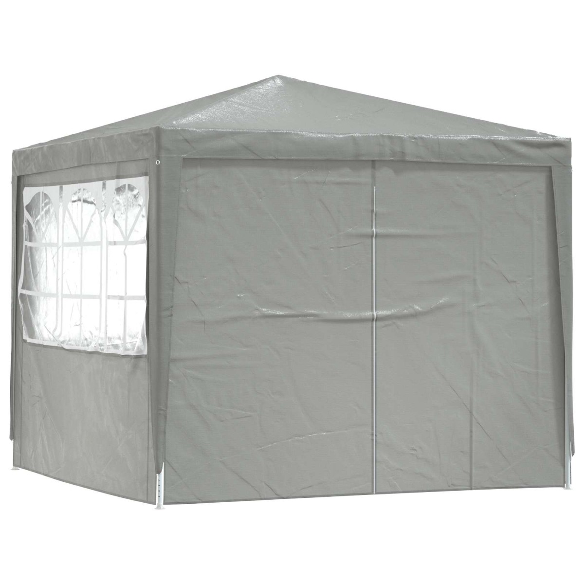 vidaXL Σκηνή Πάρτυ 250 x 250 x 240 εκ. Ανοιχτό γκρι