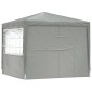 vidaXL Σκηνή Πάρτυ 250 x 250 x 240 εκ. Ανοιχτό γκρι