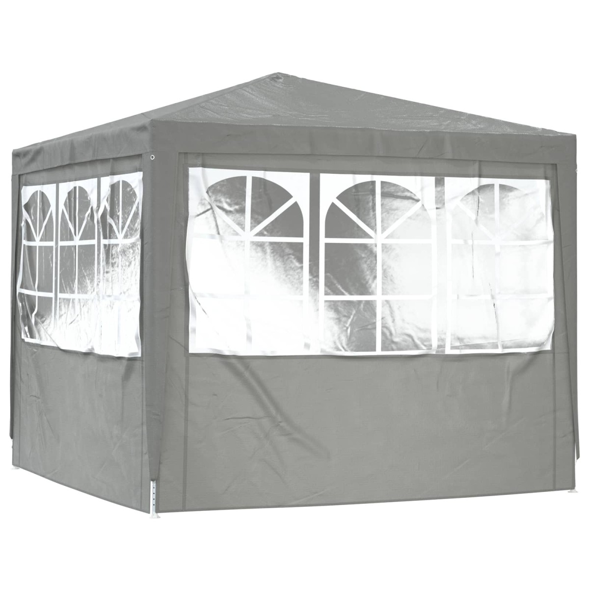 vidaXL Σκηνή Πάρτυ 250 x 250 x 240 εκ. Ανοιχτό γκρι