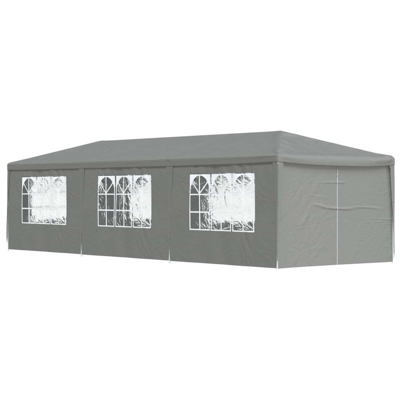 vidaXL Σκηνή Πάρτυ 900 x 300 x 255 εκ Ανοιχτό γκρι