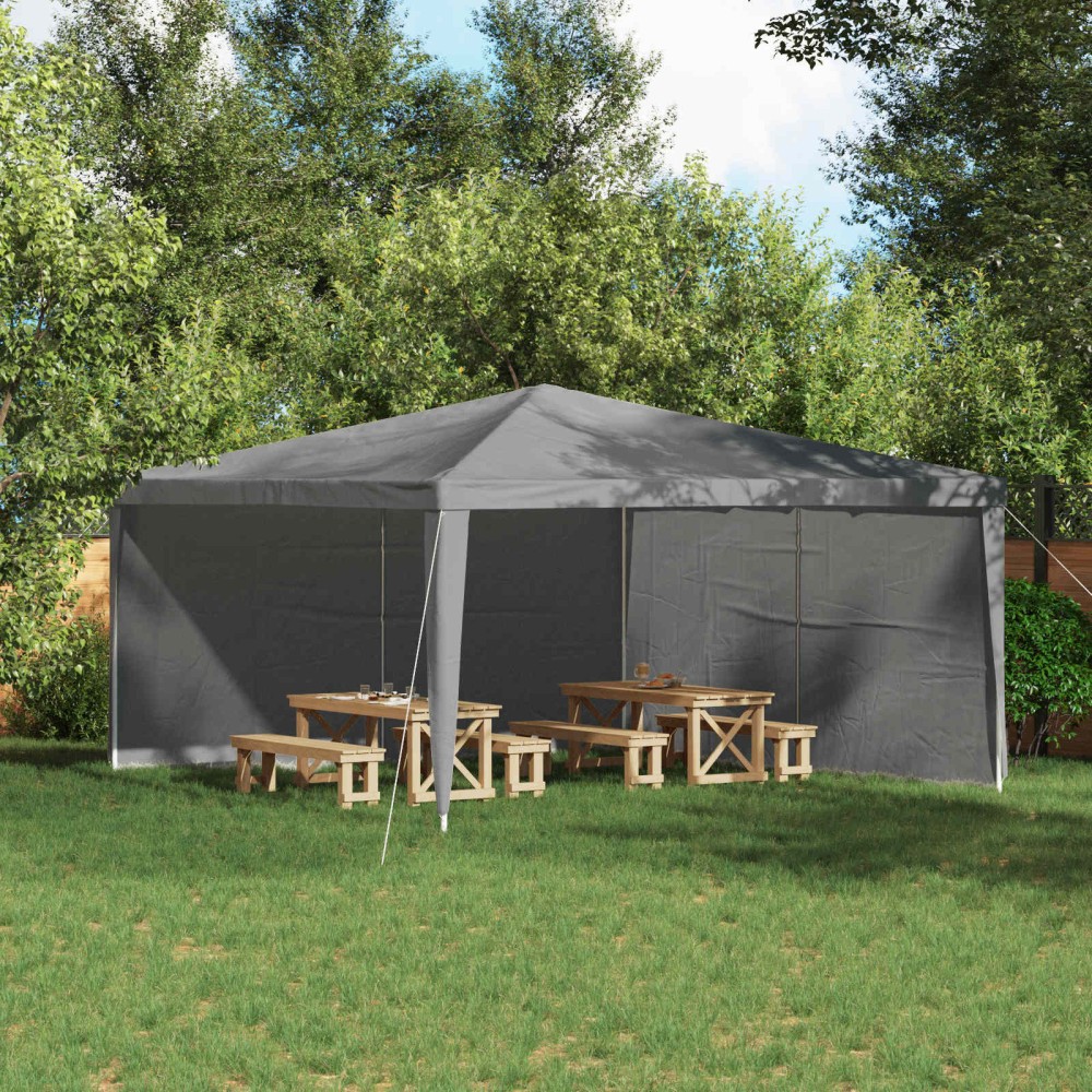 vidaXL Πλευρική Σκηνής Πάρτι 2 τεμ. 400 x 195 εκ. Ανοιχτό γκρι