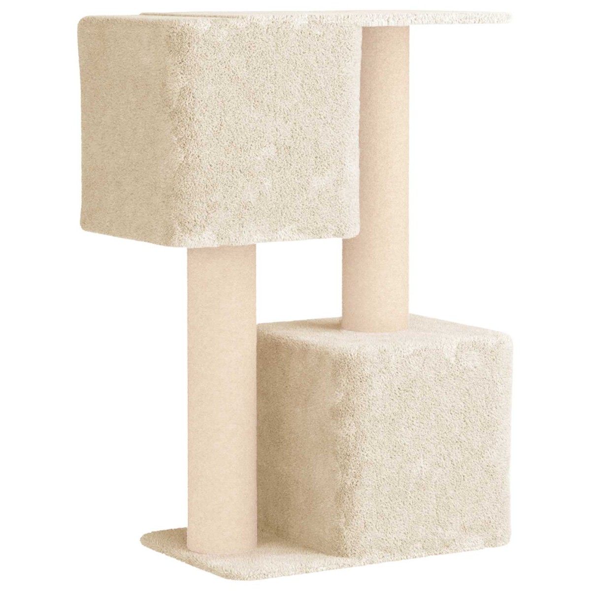 vidaXL Δέντρο γάτας με στύλους ξύρας Κρεμ 114 cm