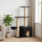 vidaXL Δέντρο γάτας με στύλους ξύρας Σκούρο Γκρι 133 εκ