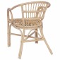 vidaXL Στοιβαζόμενη Καρέκλα Φυσικό 58 x 60 x 81 cm Ρατάν
