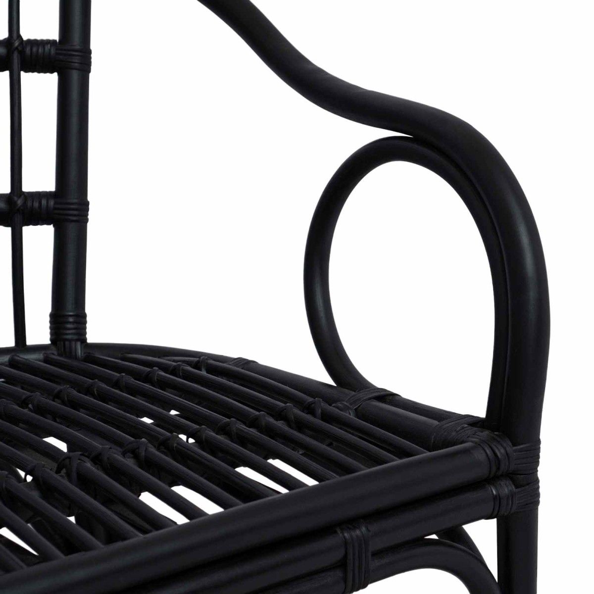 vidaXL Στοιβαζόμενη Καρέκλα Μαύρο 58 x 60 x 81 cm Ρατάν