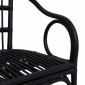 vidaXL Στοιβαζόμενη Καρέκλα Μαύρο 58 x 60 x 81 cm Ρατάν