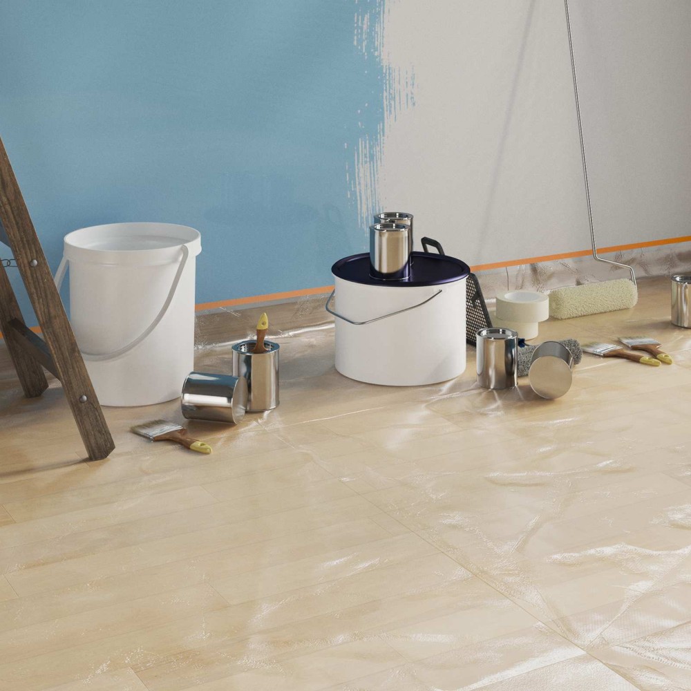 vidaXL Φύλλο σκόνης με κολλητική ταινία 12 τμχ. Διαφανές HDPE