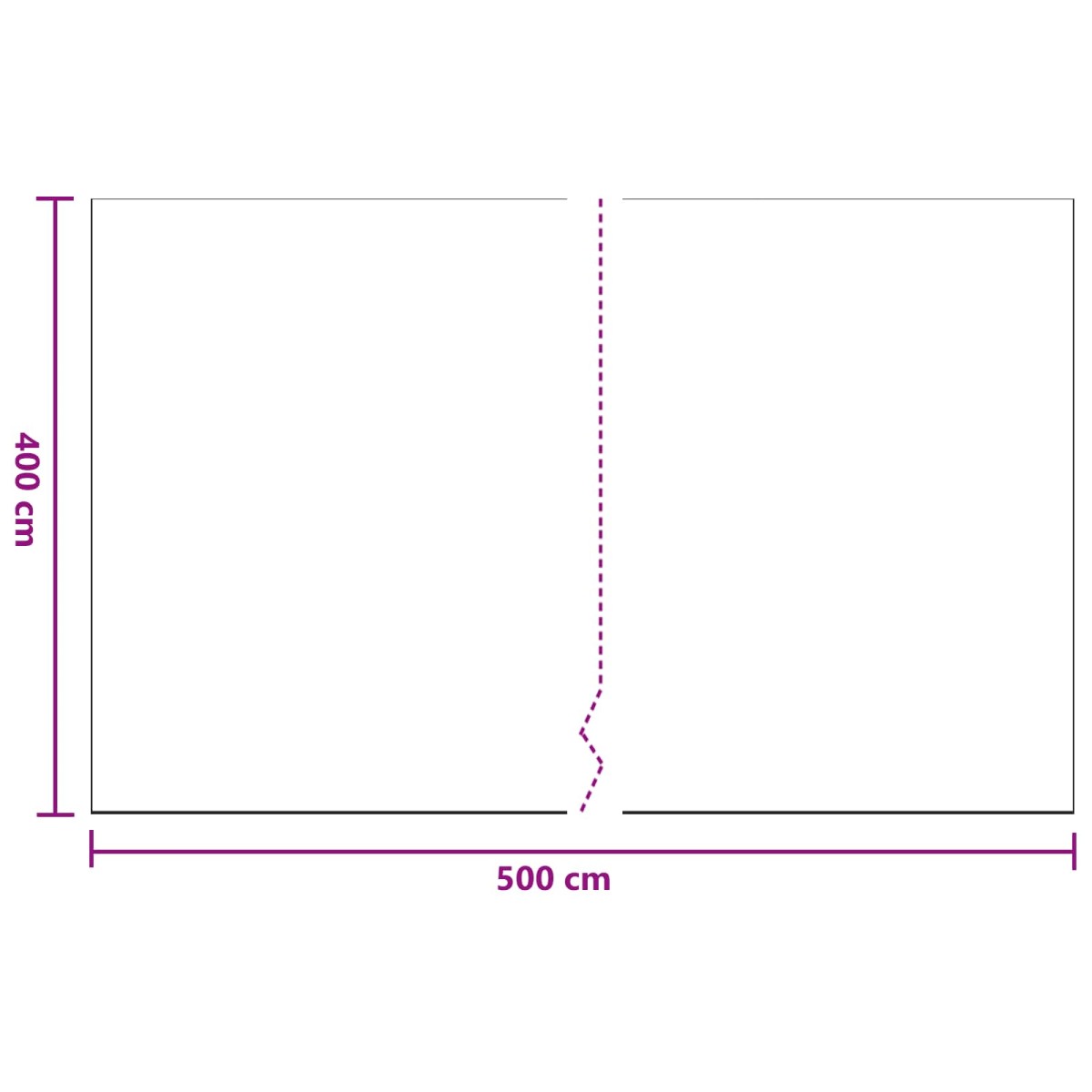 vidaXL Φύλλο σκόνης 12 τμχ. Διαφανές 400 x 500 cm HDPE