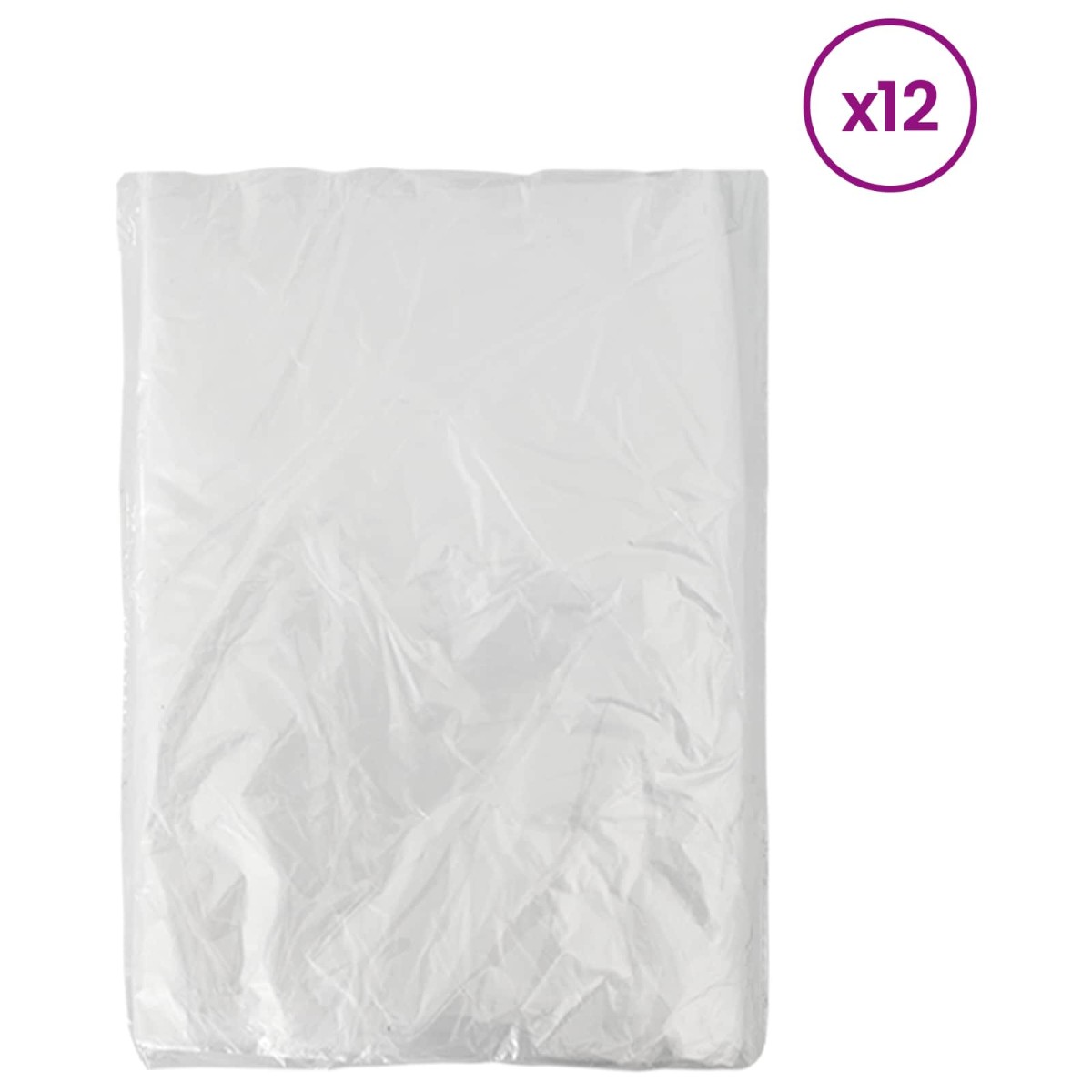 vidaXL Φύλλο σκόνης 12 τμχ. Διαφανές 400 x 500 cm HDPE