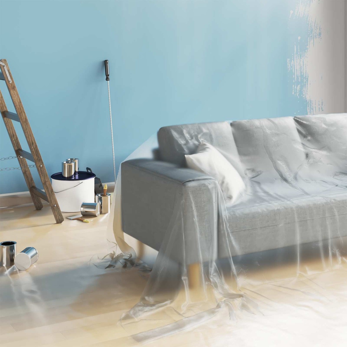 vidaXL Φύλλο σκόνης 12 τμχ. Διαφανές 400 x 500 cm HDPE