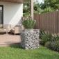 vidaXL Ανασηκωμένο κρεβάτι gabion 50 x 50 x 60 cm Ασημί