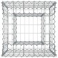 vidaXL Ανασηκωμένο κρεβάτι gabion 50 x 50 x 60 cm Ασημί
