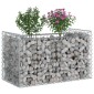 vidaXL Ανασηκωμένο κρεβάτι gabion 50 x 100 x 60 εκ Ασημί