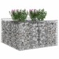 vidaXL Ανασηκωμένο κρεβάτι gabion 100 x 100 x 60 εκ. Ασημί