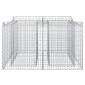 vidaXL Ανασηκωμένο κρεβάτι gabion 100 x 100 x 60 εκ. Ασημί