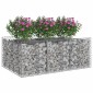 vidaXL Ανασηκωμένο κρεβάτι gabion 150 x 100 x 60 εκ Ασημί