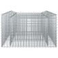 vidaXL Ανασηκωμένο κρεβάτι gabion 150 x 100 x 60 εκ Ασημί