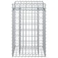 vidaXL Ανασηκωμένο κρεβάτι gabion 50 x 50 x 80 cm Ασημί