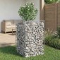 vidaXL Ανασηκωμένο κρεβάτι gabion 50 x 50 x 80 cm Ασημί
