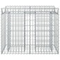 vidaXL Ανασηκωμένο κρεβάτι gabion 100 x 50 x 80 εκ Ασημί