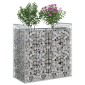 vidaXL Ανασηκωμένο κρεβάτι gabion 50 x 100 x 100 εκ Ασημί