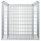 vidaXL Ανασηκωμένο κρεβάτι gabion 50 x 100 x 100 εκ Ασημί