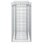 vidaXL Ανασηκωμένο κρεβάτι gabion 50 x 100 x 100 εκ Ασημί
