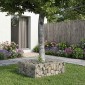 vidaXL Ανασηκωμένο κρεβάτι gabion 60 x 60 x 20 εκ Ασημί