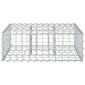 vidaXL Ανασηκωμένο κρεβάτι gabion 60 x 60 x 20 εκ Ασημί