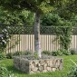 vidaXL Ανασηκωμένο κρεβάτι gabion 60 x 60 x 20 εκ Ασημί